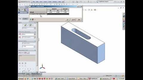 SOLIDWORKS - Configure Dimensions
