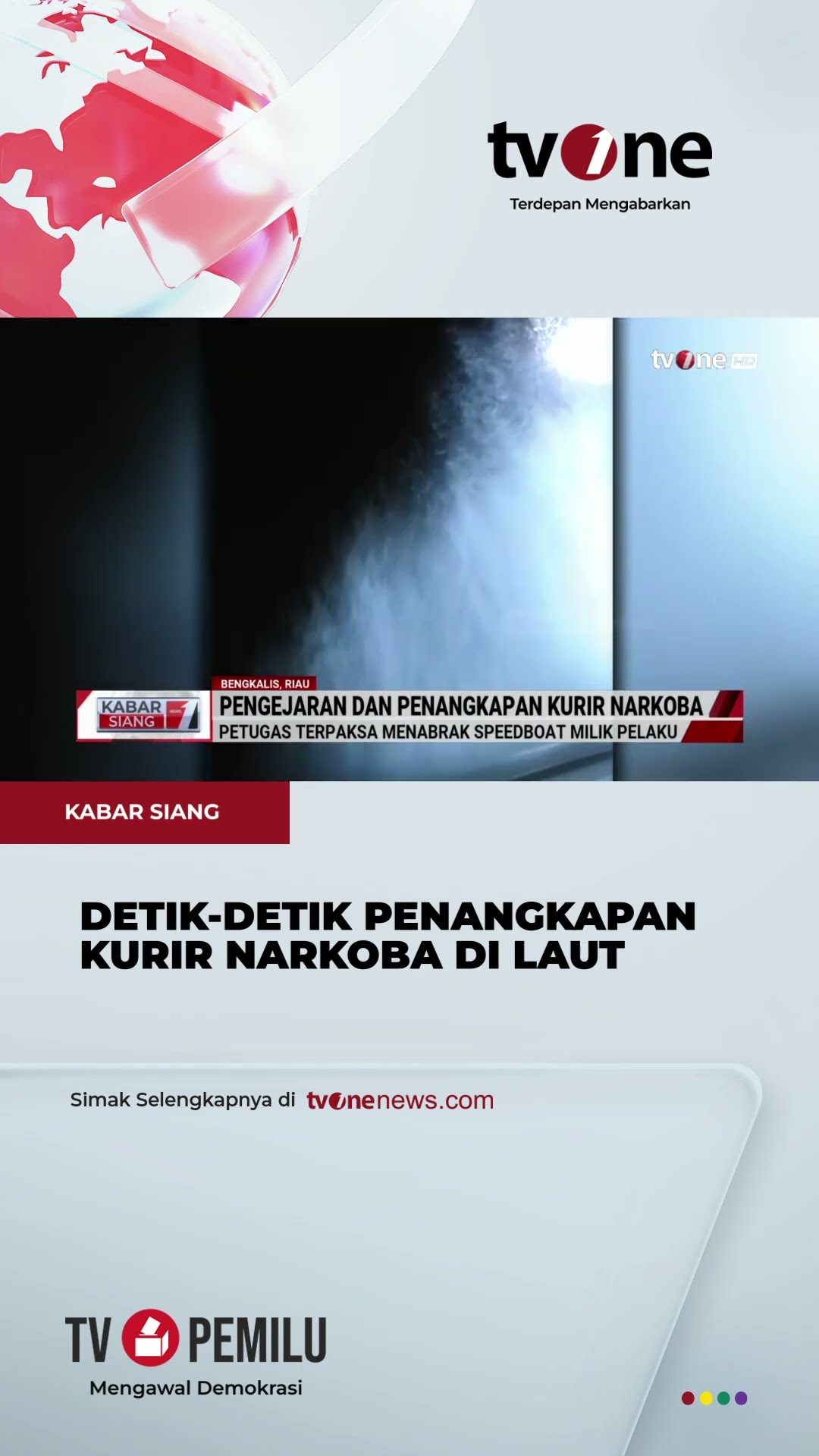 Kejar Kejaran di Laut, Polisi Tangkap 2 Kurir Narkoba di Bengkalis | tvOne