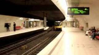 Stuttgart, Departing Stadtbahn Train