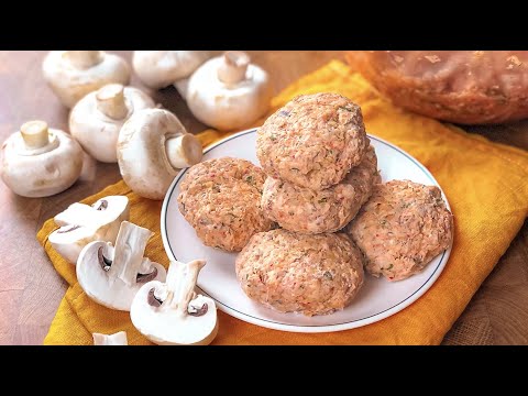 Невероятные КОТЛЕТЫ из ГРИБОВ и ФАРША /Нежнее Нежного! СОЧНЕЕ просто нет! Самые диетичные и ППшные
