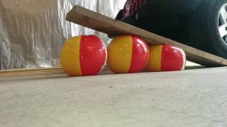 Beachball Run Over By Car