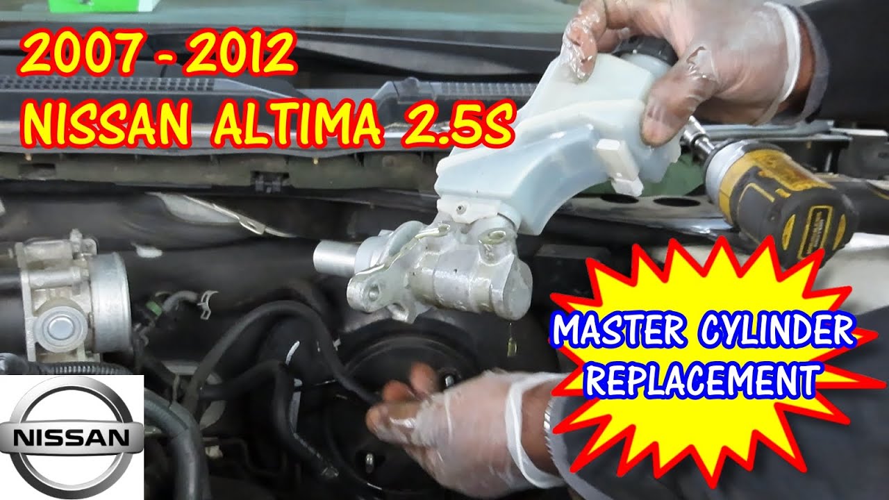 20072012 Nissan Altima Master Cylinder Replacement YouTube