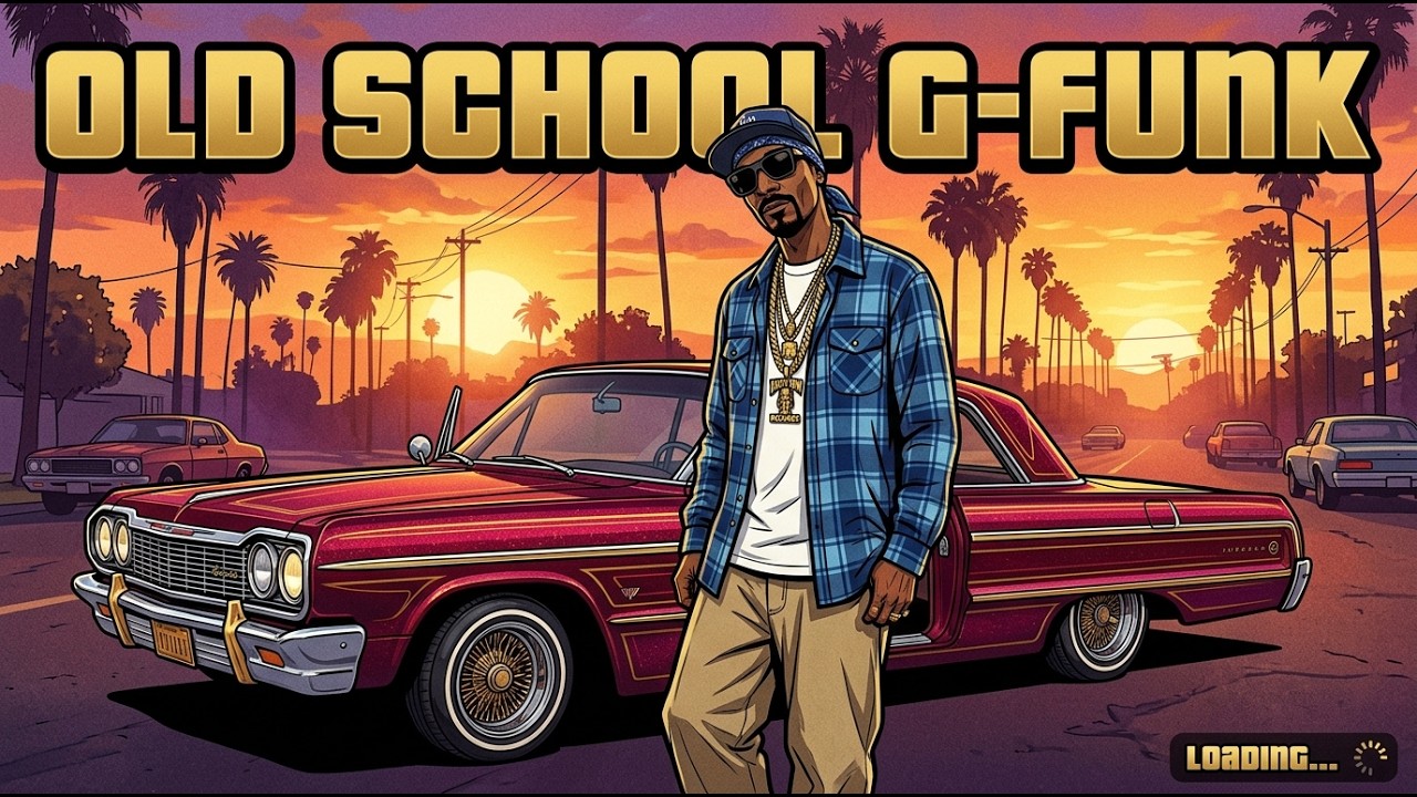 🚘 Smooth G-Funk Cruise | 90s West Coast Hip Hop, Sunset Boulevard