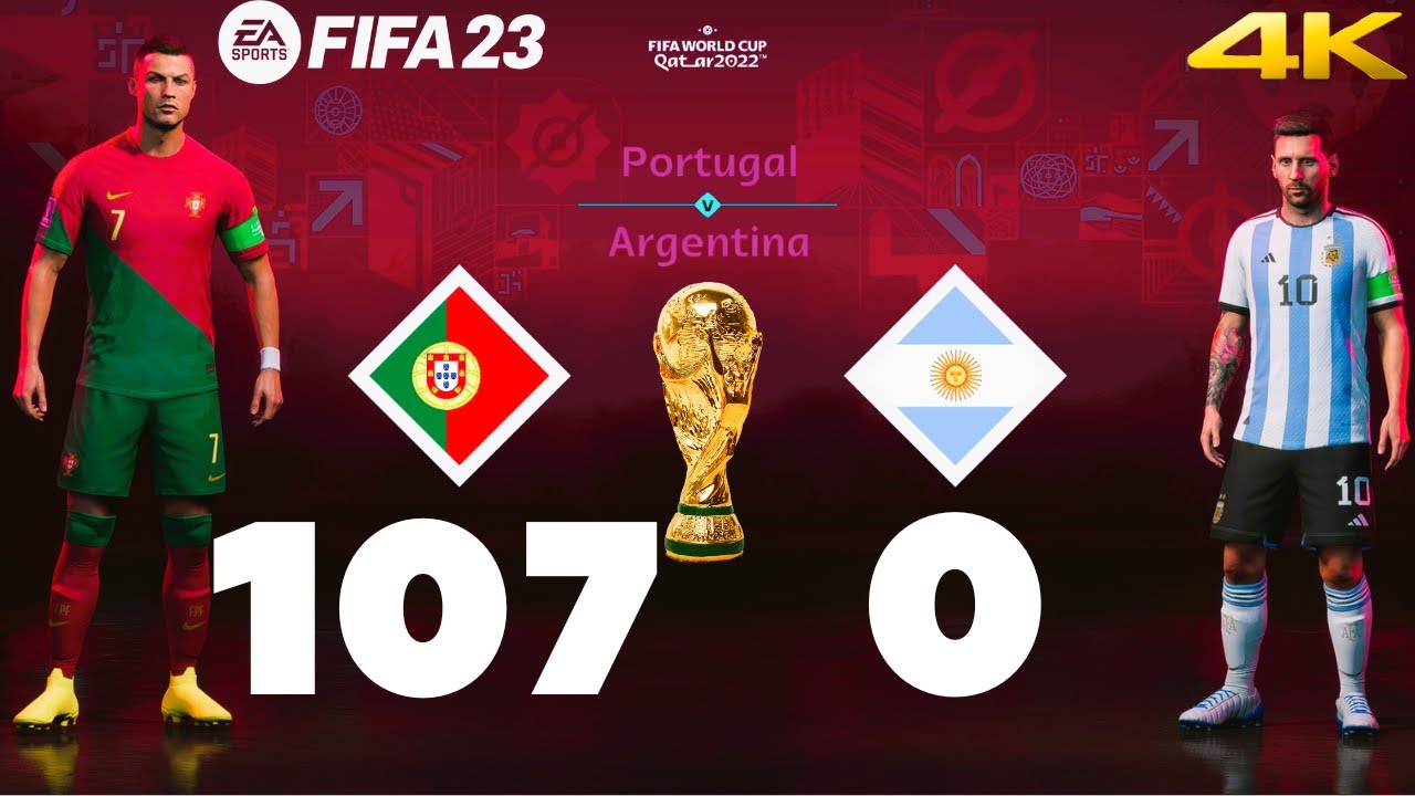 FIFA-23 PS5, Portugal Vs Argentina ft. Ronaldo, Messi, FIFA World Cup  Final