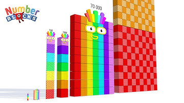 Looking for Numberblocks comparison 7 70 700 7000 70000700000 NumberPatterns  standing tall