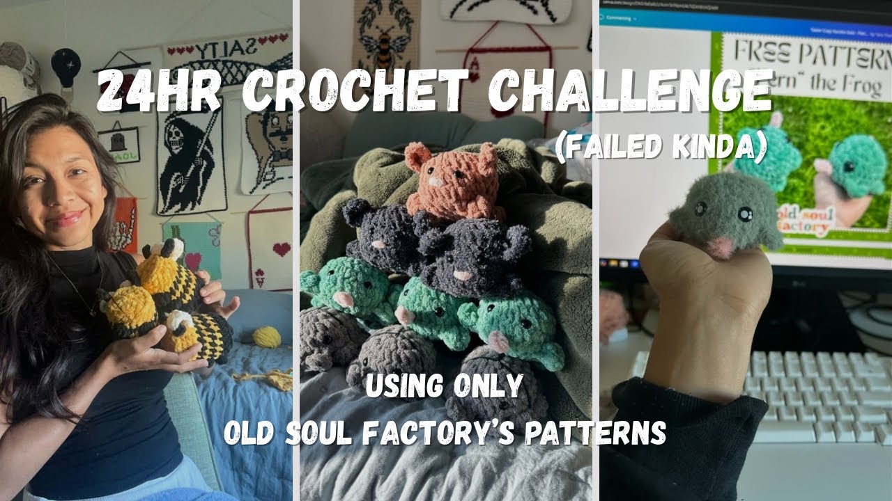 24 HR CROCHET CHALLENGE | FAILED KINDA |