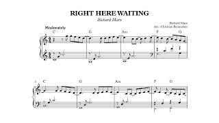 Richard Marx - Right Here Waiting - Piano