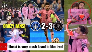 Messi Fans Went Crazy For An Incredible Reception For Messi Inter Miami Match Against Montreal 2-3