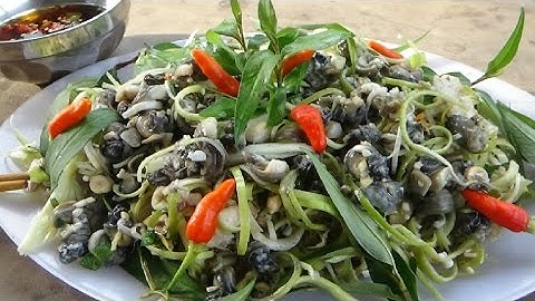 GỎI ỐC ĐẮNG BẮP CHUỐI HỘT - MÓN ĂN DÂN DÃ MIỀN TÂY - HUNTING AND COOKING