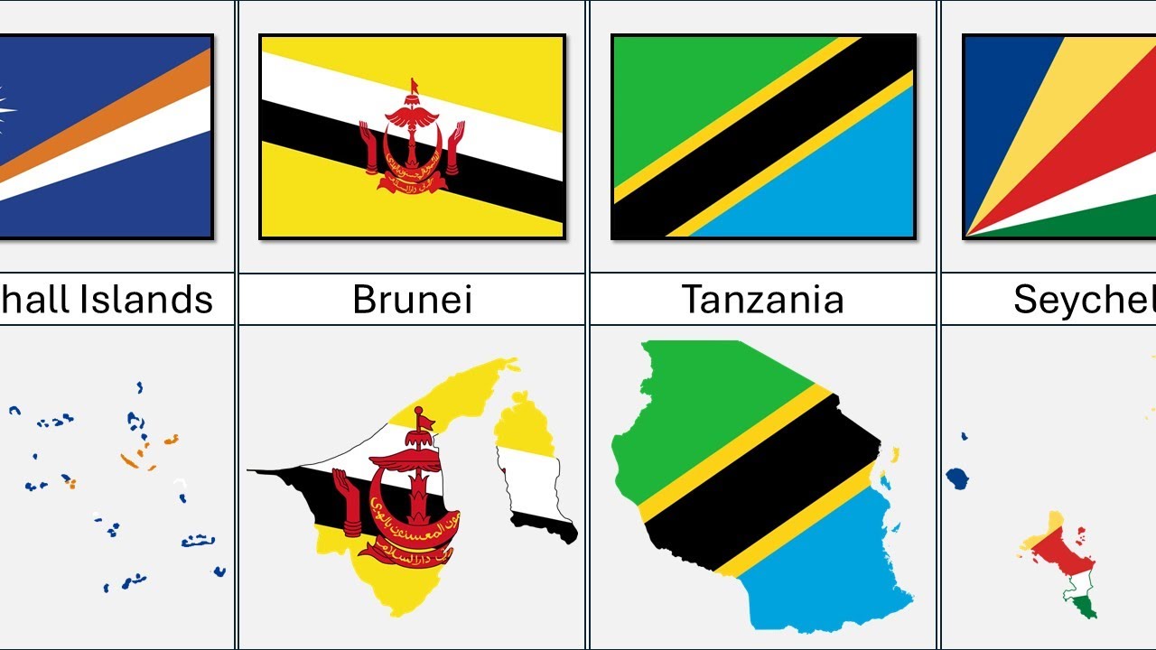 Flags with a Diagonal Division - YouTube