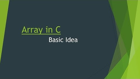 array introduction in c ।। bangla programming  tutorial
