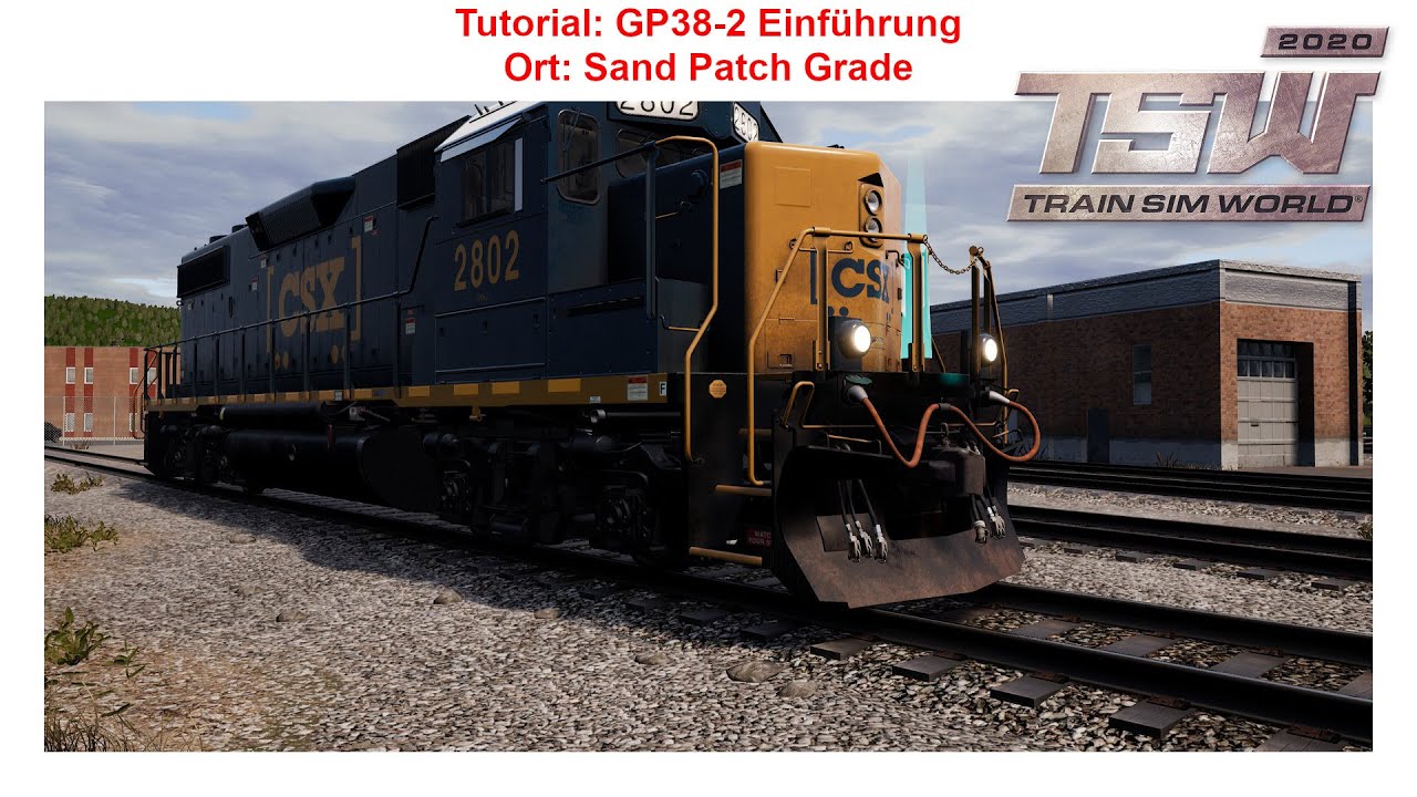 TSW Tutorial #09 GP38-2 Einführung  (Sand Patch Grade) [Deutsch/German]