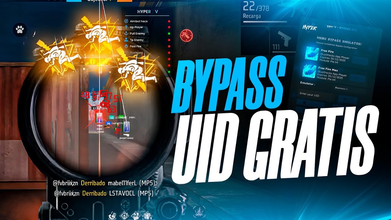 BYPASS EMULADOR FREE FIRE GRATIS 100% SEGURO | HyperV
