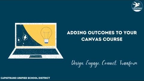 Adding Outcomes to your Canvas Course