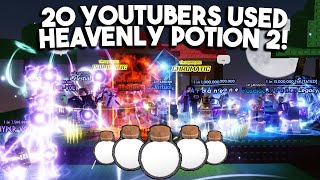 20 Youtubers Used Heavenly Potion 2 In SOL'S RNG ERA 6!