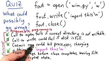 What Could Go Wrong - Intro to Computer Science