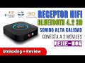 REIIE Receptor Bluetooth para Sonido HD B06 Soporte 3D Surround CRS BT 4.2 | UnBoxing Review Español