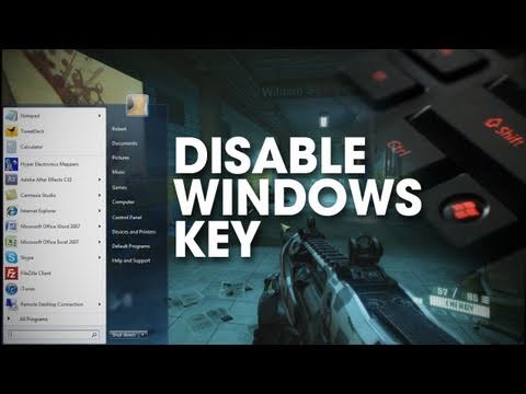 Windows Tip - Disable the Windows Key