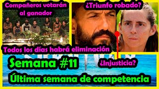 SEMANA #11 | ULTIMA SEMANA DE COMPETENCIA 🟡 QUIEN SALE DE SURVIVOR HOY 🟢 QUIEN SALE HOY DE SURVVIVOR