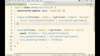 Typescript Guide - Lesson 81  Separating Swapping and Comparison