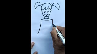 Cute Girl Drawing Easy Step By Step Short