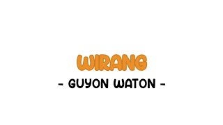 GUYON WATON - WIRANG (LIRIK LAGU)