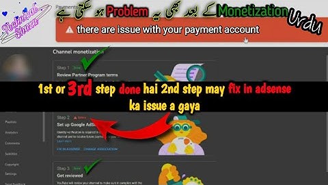 fix in adsense | there are issue with your payment account  | identity verification