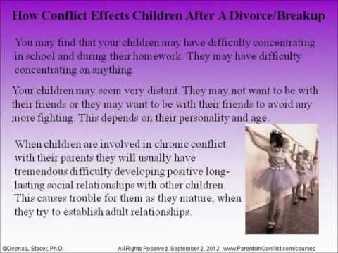 Effects of divorce on children essay outline