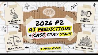 DON'T WASTE TIME! | OCR B GEOG Paper 2 2026 | 8-Mark AI Predictions for UK Inequality, Trade vs. Aid