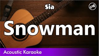 Sia - Snowman (SLOW karaoke acoustic)