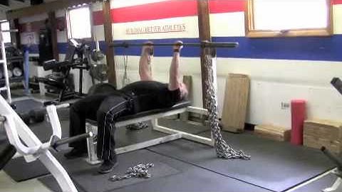 How to properly set up bands and chains for bench pressing and squats