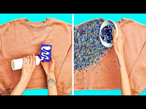 فيديو: كيف تزين الملابس بيديك