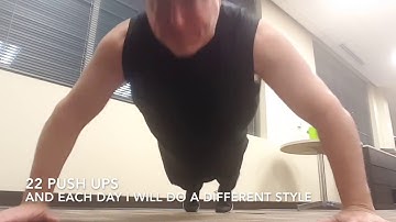 David Tenney Day 1 @22pushupchallenge #22KILL