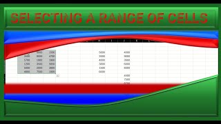 Bl 4 Selecting A Range Of Cells In Excel