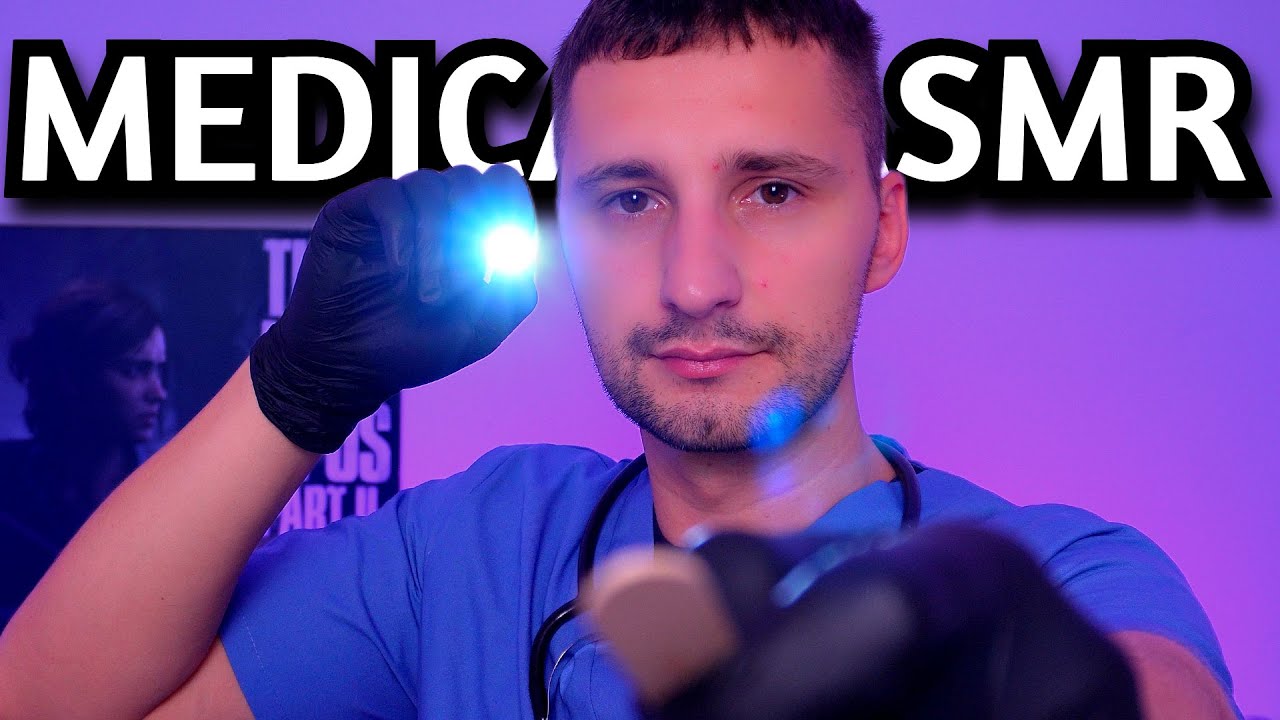 ASMR Medical Check Up on You (u have a headache & a sore throat) - do what I say, personal attention