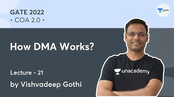 How DMA Works? |  L 21 | COA 2.0 | GATE 2022 | Vishvadeep Gothi