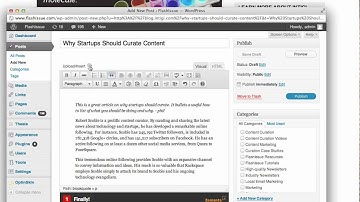 How to curate a Wordpress article with Press This and FlashIssue
