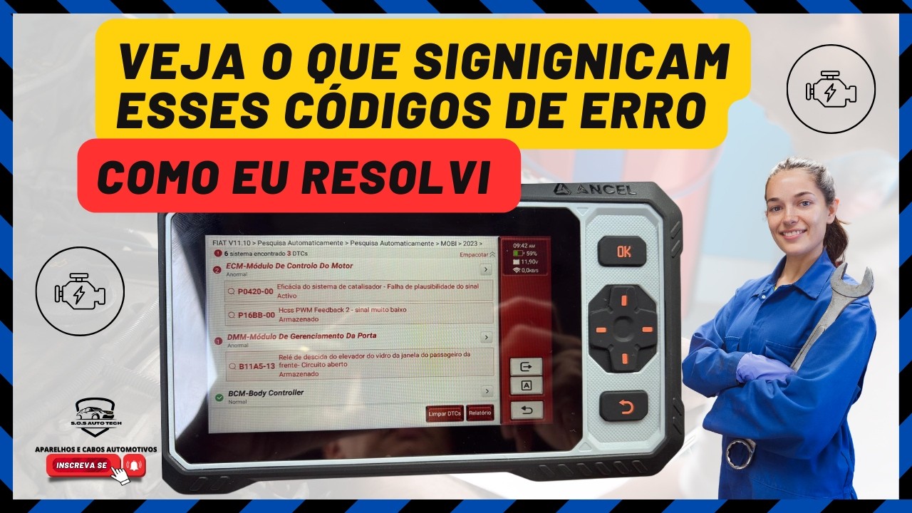 Veja os erros que apareceram quando passei o scanner no carro e como eu resolvi o problema. #172