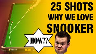 25 shots we love SNOOKER for!