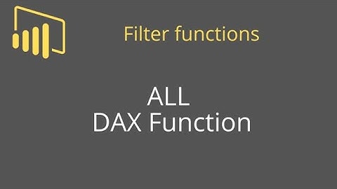 ALL Function in DAX | Remove Filters in Power BI | Complete Guide with Examples | DAX Decode