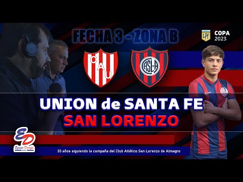 ⚽️ UNION DE SANTA FE vs SAN LORENZO | Relato y reacciones en VIVO - #EquipoDesafio 🔴 🔵