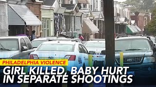 2-year-old child dead, 11-month-old-baby injured in separate shootings in Philadelphia