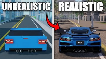 Roblox Car Games BUT everytime I crash it gets MORE Realistic!