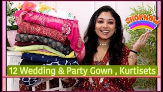 Kurti haul ✨12 Kurtis, Suit set & Maxi dress for weddings ft. Fashor haul shop with Vaishali Mitra
