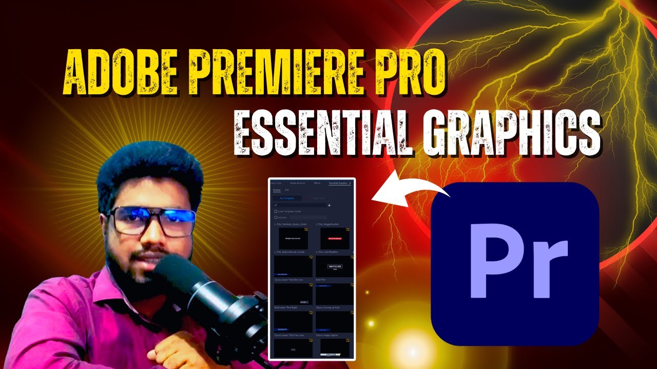 How to Use Essential Graphics Template || কিভাবে গ্রাফিক্স টেমপ্লেট ব্যবহার করবেন