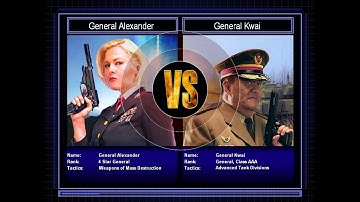Superweapon General VS Tank General [C&C Zero Hour Challenge] [Hard]