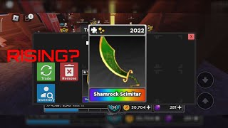 WHAT PEOPLE OFFER FOR SHAMROCK SCIMITAR | Survive the killer || Roblox