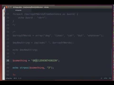 PHP String Functions (Part 2/3) - YouTube
