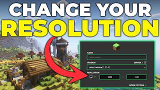 How To Change Your Resolution in Minecraft