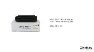 HP CF410X Black Hi Cap 410X Toner Compatible CF410X